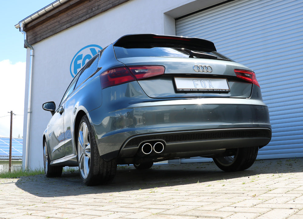 Audi A3 - 8V 3-türer + S-Line Endschalldämpfer einseitig - 2x80 Typ 16