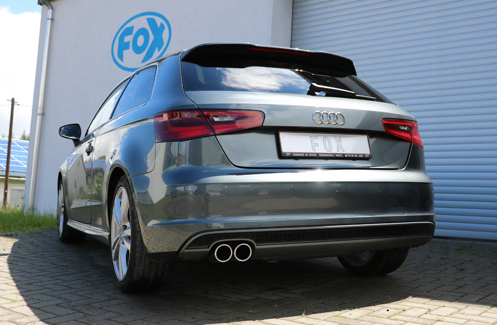 Audi A3 - 8V 3-türer + S-Line Endschalldämpfer einseitig - 2x80 Typ 16