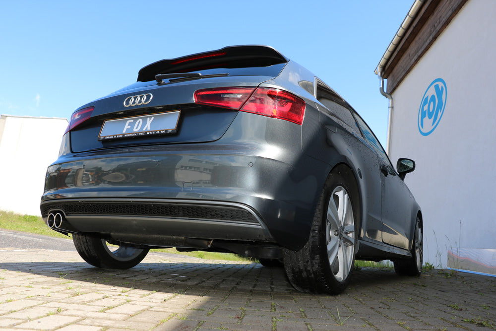 Audi A3 - 8V 3-türer + S-Line Endschalldämpfer einseitig - 2x80 Typ 16