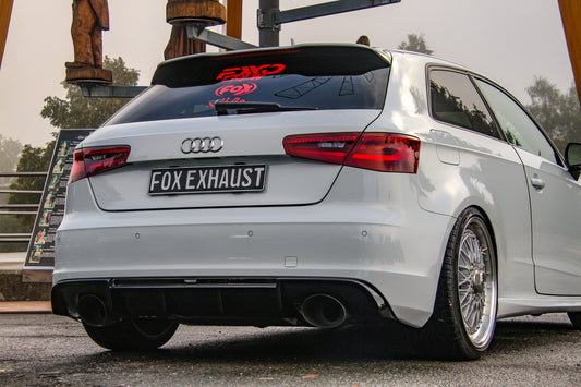 FOX Audi A3 - 8V Sportback quattro FVL Endschalldämpfer Ausgang rechts/links - 160x130 Typ 38 rechts/links