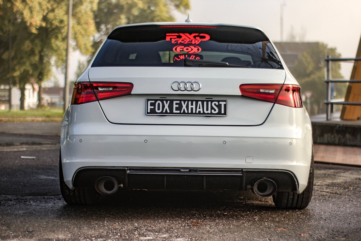 FOX Audi A3 - 8V Sportback quattro FVL Endschalldämpfer Ausgang rechts/links - 160x130 Typ 38 rechts/links