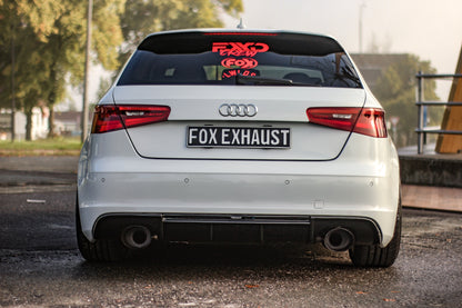 FOX Audi A3 - 8V Sportback quattro FVL Endschalldämpfer Ausgang rechts/links - 160x130 Typ 38 rechts/links