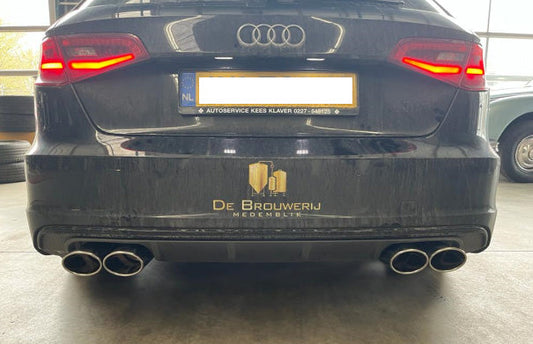 FOX Audi A3 8V Sportback E-tron Endschalldämpfer rechts/links - 2x115x85 Typ 32 rechts/links Passend für S3-Stoßstange