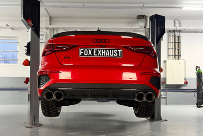FOX Audi S3 GY - Limousine Halbanlage ab OPF mit Abgasklappen - 2x114 Typ 25 rechts/links