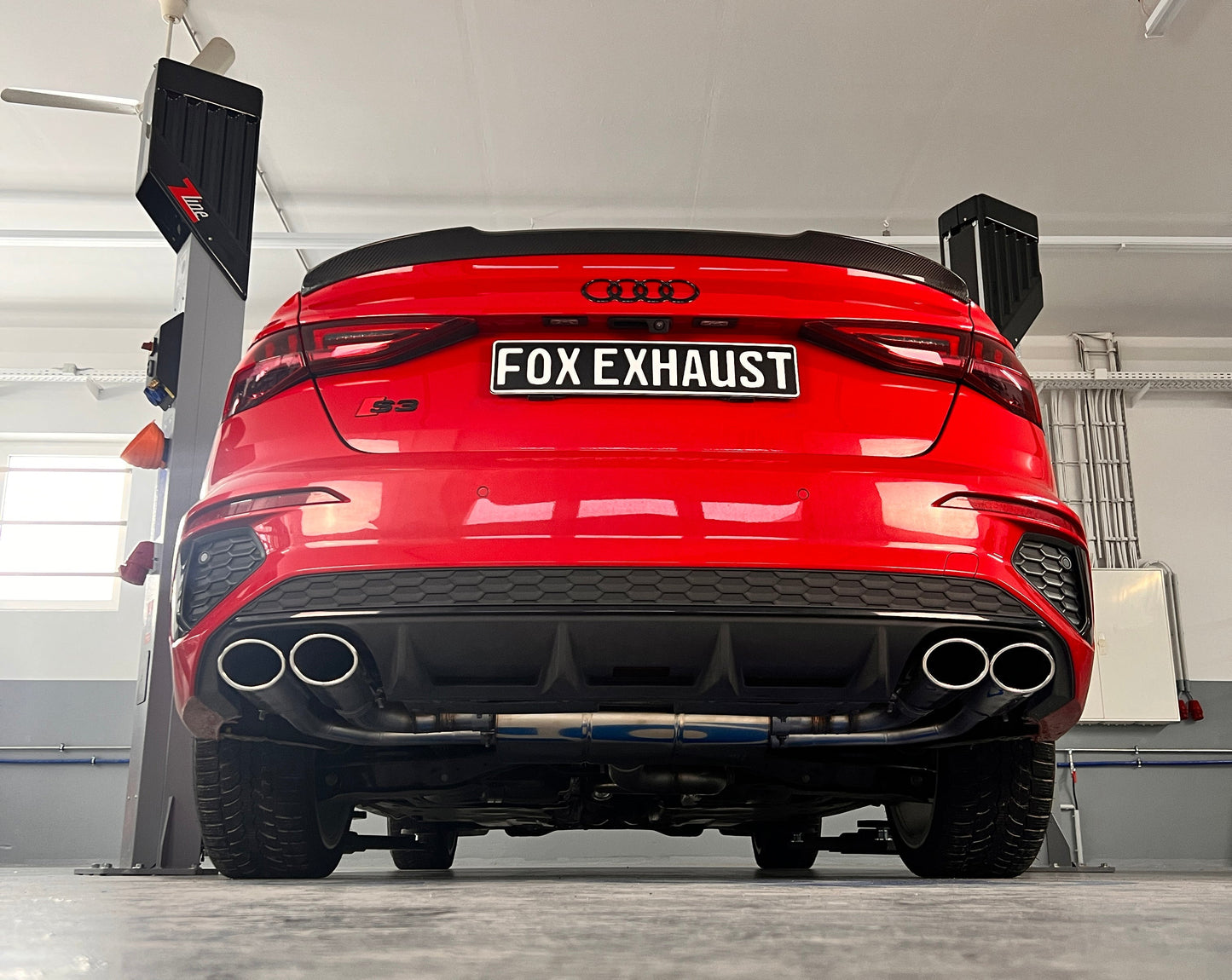 FOX Audi S3 GY - Limousine Halbanlage ab OPF mit Abgasklappen - 2x106x71 Typ 44 rechts/links