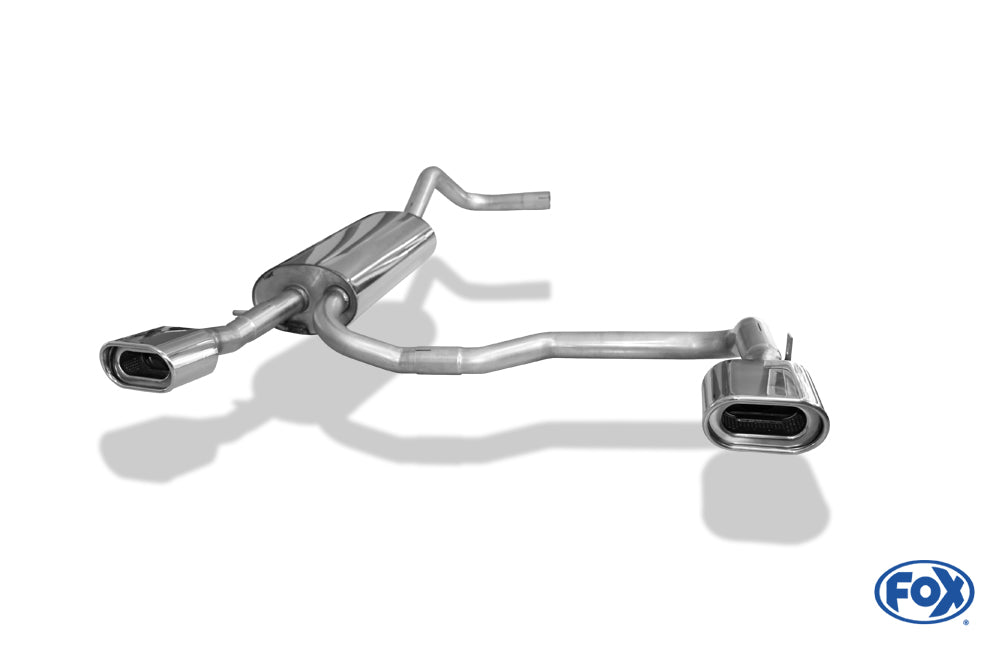 Audi A4 Typ B5 Endschalldämpfer Ausgang rechts/links - 135x80 Typ 53 rechts/links