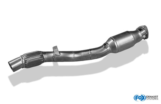 FOX Audi A4 B5 - Frontantrieb Downpipe 76mm mit 300-Zellen-HJS Katalysator