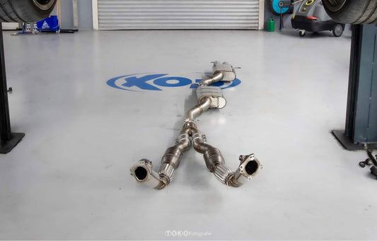 FOX Audi RS4 B5 Montagekosten für Downpipes, End- und Vorschalldämpfer - Planen Sie ein uns den Wagen 2 Tage zur Verfügung zu stellen. Ein TÜV-Abnahme kann durch uns organisiert werden (geschätzte Kosten dafür 250,- EUR - wird separat vom TÜV in Rechnung