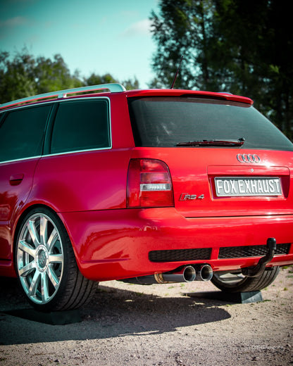 FOX Audi RS4 B5 Endschalldämpfer 90mm - 2x90 Typ 25
