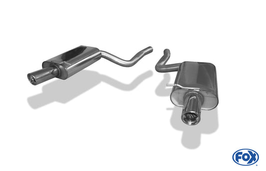 Audi A4 Typ B7 quattro Endschalldämpfer rechts/links Ø63,5mm - 1x90 Typ 17 rechts/links