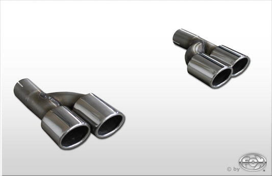Audi A4 B7 - 2,0l TFSI Endrohrpaar zum Aufstecken i57mm - 2x88x74 Typ 32 rechts/links