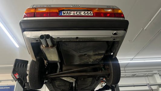 FOX Audi 100/A6 Typ C3/C4 Frontantrieb Endschalldämpfer- und Vorschalldämpfer - 2x70 Typ 14