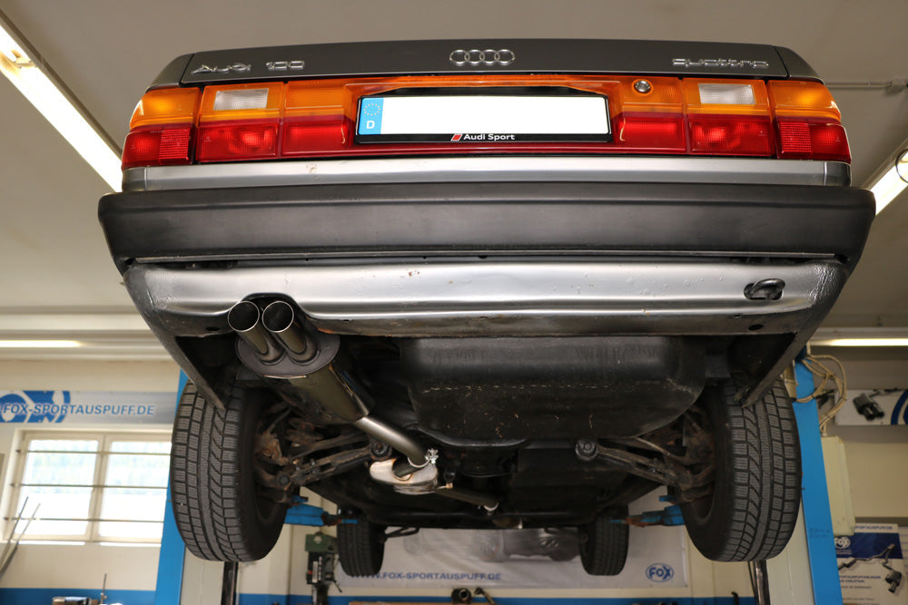 FOX Audi 100 quattro Typ C3 Endschalldämpfer - 2x63 Typ 10 Kopie
