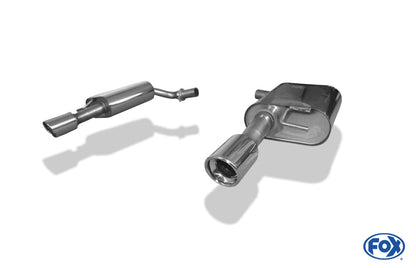 Audi A6 Typ 4F Endschalldämpfer rechts/links - 1x90 Typ 17 rechts/links