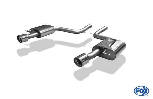 Audi A6 Typ 4F quattro Endschalldämpfer rechts/links Ø63,5mm - 1x90 Typ 17 rechts/links