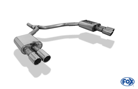Audi A6 4G - 2,0l TDI Endschalldämpfer rechts/links zweiflutig - 2x90 Typ 16 rechts/links