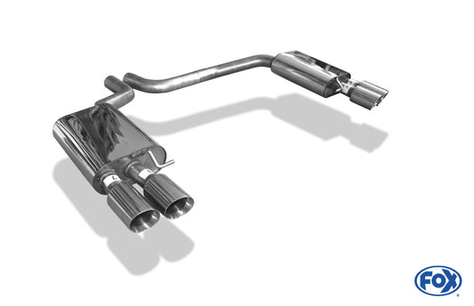 Audi S8 Typ 4H Endschalldämpfer rechts/links zweiflutig - 2x90 Typ 25 rechts/links