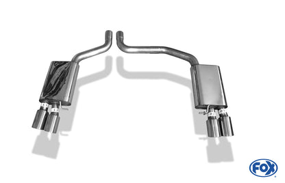 Audi S8 Typ 4H Endschalldämpfer rechts/links zweiflutig - 2x100 Typ 25 rechts/links