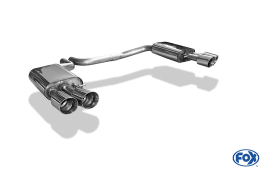 Audi S8 Typ 4H Endschalldämpfer rechts/links zweiflutig - 2x100 Typ 25 rechts/links
