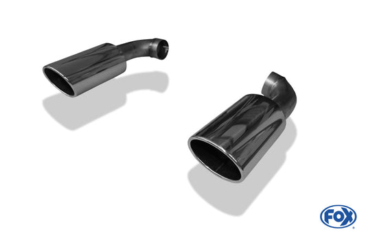 Audi Q7 - 4L Endrohrpaar zum Aufstecken - 129x106 Typ 32 rechts/links