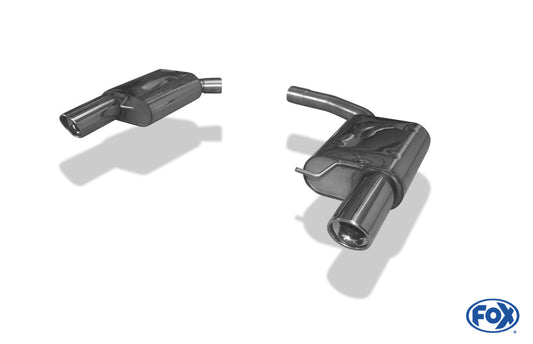 Audi A4/A5/ S5 quattro - 8T Coupe/Cabrio Endschalldämpfer rechts/links für 1-Rohr - 1x100 Typ 17 rechts/links