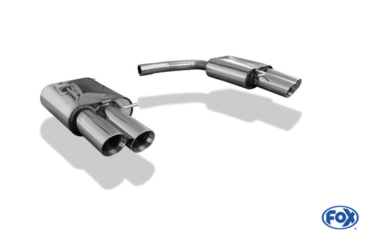 Audi A4/A5/S5 quattro - 8T Coupe/Cabrio Endschalldämpfer rechts/links für 2-Rohr zweiflutig - 2x90 Typ 25 rechts/links