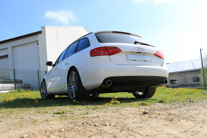 Audi A4 B8 Limousine/ Avant + S-Line Endschalldämpfer rechts/links einflutig inkl. Y-Adapterrohr Ø65mm innen - 1x100 Typ 16 rechts/links