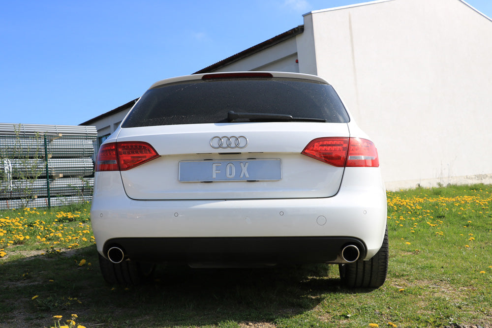 Audi A4 B8 Limousine/ Avant + S-Line Endschalldämpfer rechts/links einflutig inkl. Y-Adapterrohr Ø65mm innen - 1x100 Typ 16 rechts/links