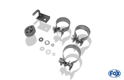 Audi A4 B8 Limousine/ Avant + S-Line Endschalldämpfer rechts/links zweiflutig inkl. Y-Adapterrohr Ø55mm innen - 2x80 Typ 17 rechts/links