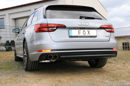 Audi A4 B9 - 3,0l TDI - quattro Endschalldämpfer - 2x80 Typ 25