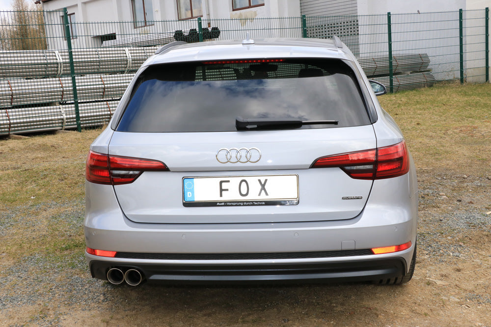 Audi A4 B9 - 3,0l TDI - quattro Endschalldämpfer - 2x80 Typ 25