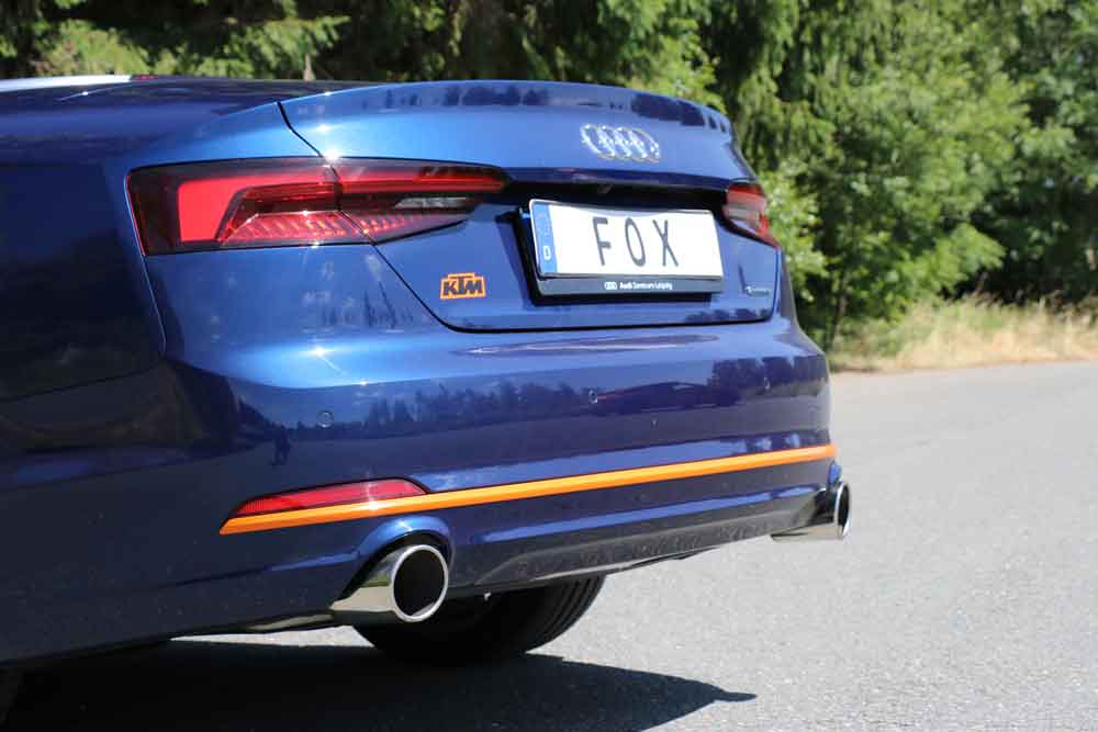 Audi A5 quattro B9 Cabrio Endschalldämpfer rechts/links für 1-Rohr einflutig - 1x100 Typ 16 rechts/links