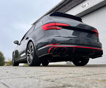 FOX Audi S4/ S5 - B9 Endschalldämpfer rechts/links mit Abgasklappen, Mittelschalldämpfer und Vorschalldämpfer  - 2x100 Typ 25 rechts/links