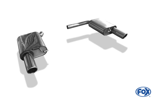 Audi Q5 - 8R quattro Endschalldämpfer rechts/links - 1x90 Typ 16 rechts/links