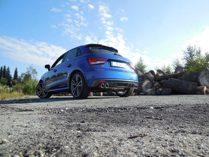 Audi S1 quattro Endschalldämpfer Ausgang rechts/links - 2x90 Typ 12 rechts/links