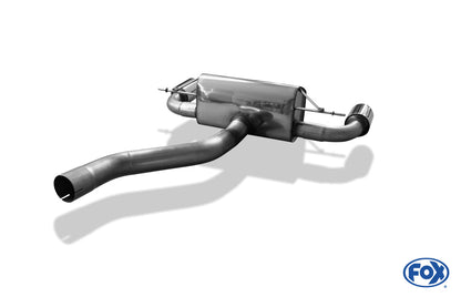 BMW F20/F21 - M135i Endschalldämpfer quer Ausgang rechts/links - 1x100 Typ 25 rechts/links