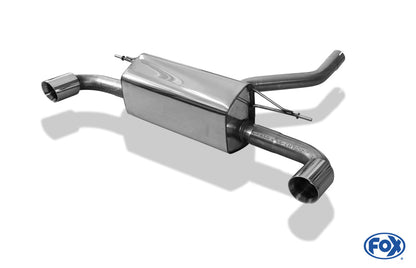 BMW F20/F21 - 120d Endschalldämpfer quer Ausgang rechts/links - 1x90 Typ 25 rechts/links