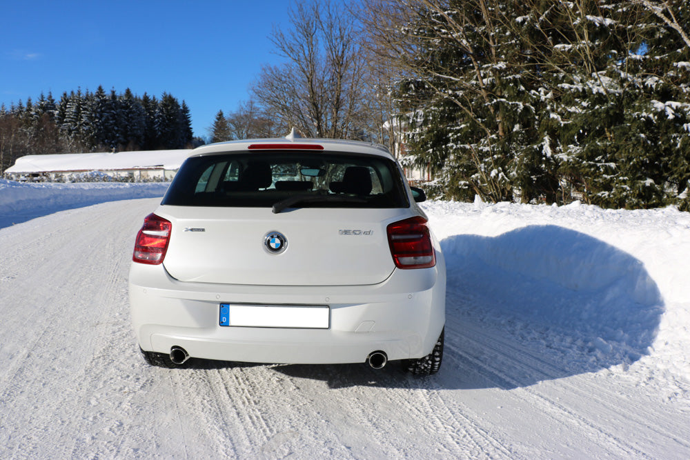 BMW F20/F21 - 120d Endschalldämpfer quer Ausgang rechts/links - 1x90 Typ 25 rechts/links