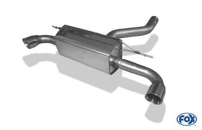 BMW F20/F21 - 120d Endschalldämpfer quer Ausgang rechts/links - 1x90 Typ 25 rechts/links