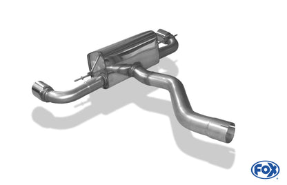 BMW F20/F21 - 120d Endschalldämpfer quer Ausgang rechts/links - 1x90 Typ 25 rechts/links