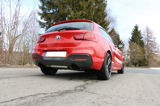 BMW F20/F21 - M140i Endschalldämpfer quer Ausgang rechts/links - 1x100 Typ 25 rechts/links Schwarz