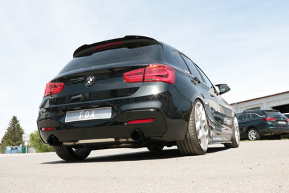 FOX BMW F20/21 - 118i mit OPF Endschalldämpfer quer Ausgang rechts/links - 1x100 Typ 25 rechts/links schwarz emalliert