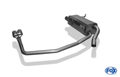 BMW E36 316/ 318/ 320/ 323/ 325/ 328 Endschalldämpfer Ausgang rechts/links - 2x76 Typ 10 rechts/links