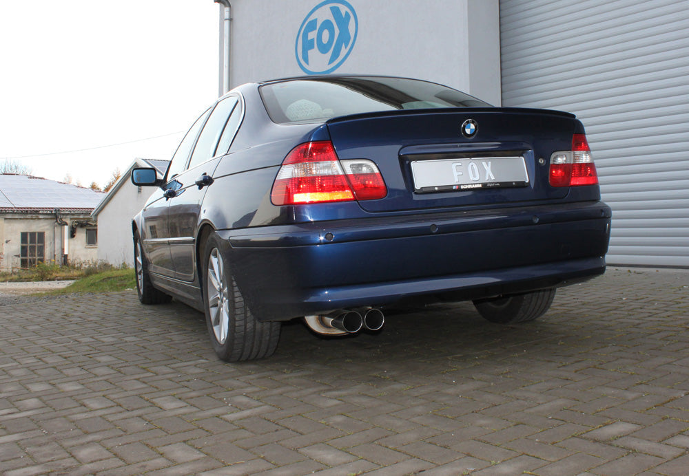BMW E46 320/ 323/ 328 Endschalldämpfer einflutig auf original MSD - 2x76 Typ 10