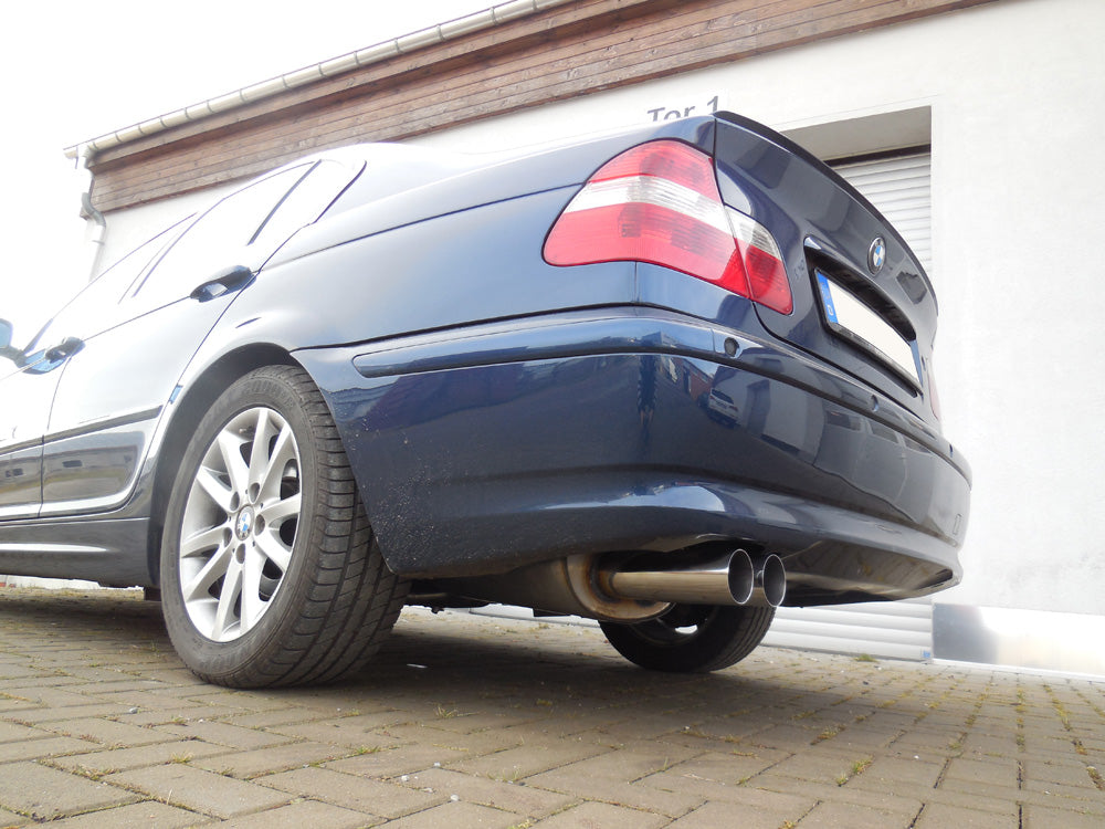 BMW E46 320/ 323/ 325/ 328/ 330 Endschalldämpfer zweiflutig - 2x76 Typ 10