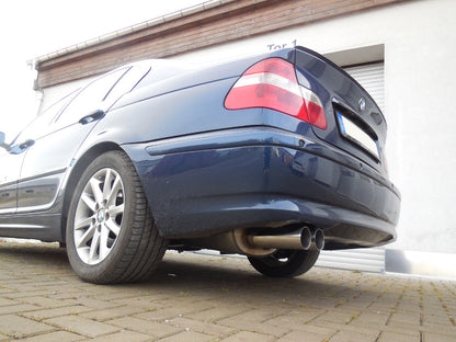 BMW E46 320/ 323/ 325/ 328/ 330 Endschalldämpfer zweiflutig - 2x76 Typ 10