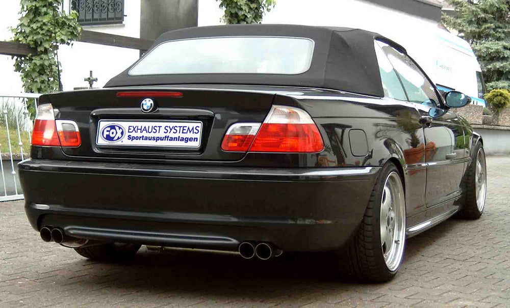 BMW E46 320/ 323/ 325/ 328/ 330 Endschalldämpfer Ausgang rechts/links zweiflutig - 2x76 Typ 10 rechts/links
