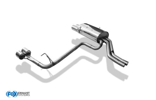 FOX BMW E46 E46 330d/ 330xd Endschalldämpfer Ausgang rechts/links zweiflutig - 2x90 Typ 14 rechts/links