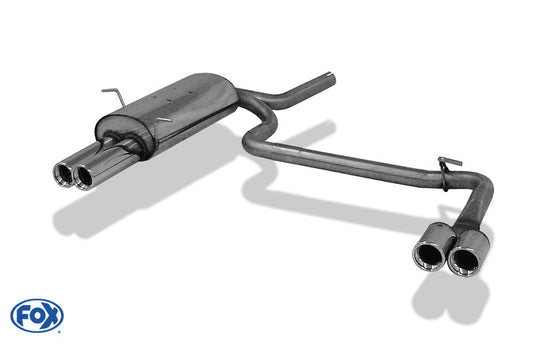 BMW E46 316/ 318 Endschalldämpfer Ausgang rechts/links - 2x76 Typ 13 rechts/links