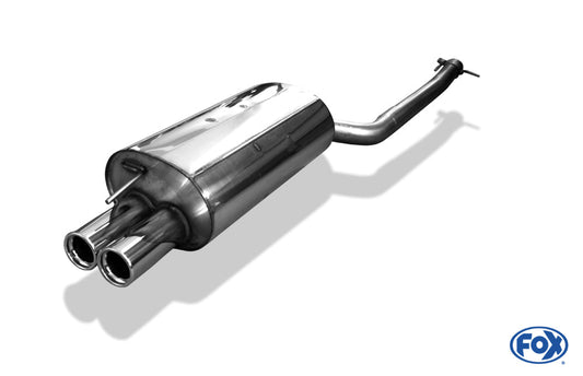 BMW E46 320d Endschalldämpfer einflutig - 2x76 Typ 13